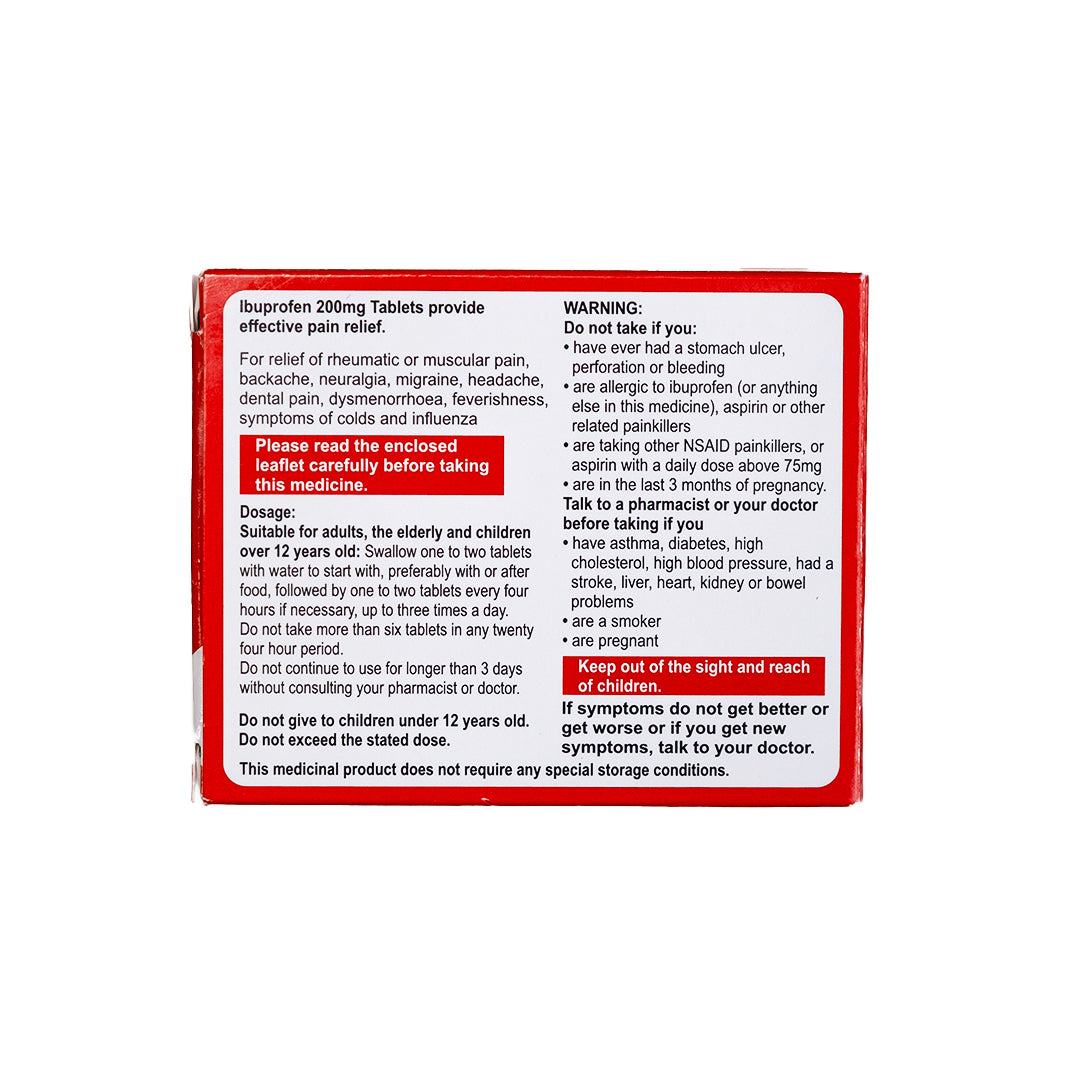 Comprimés d'ibuprofène 200mg