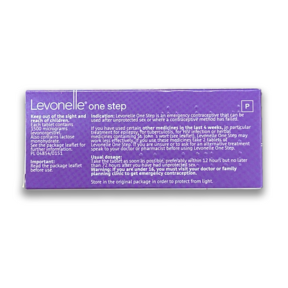 Levonelle One Step 1500 mcg tablet