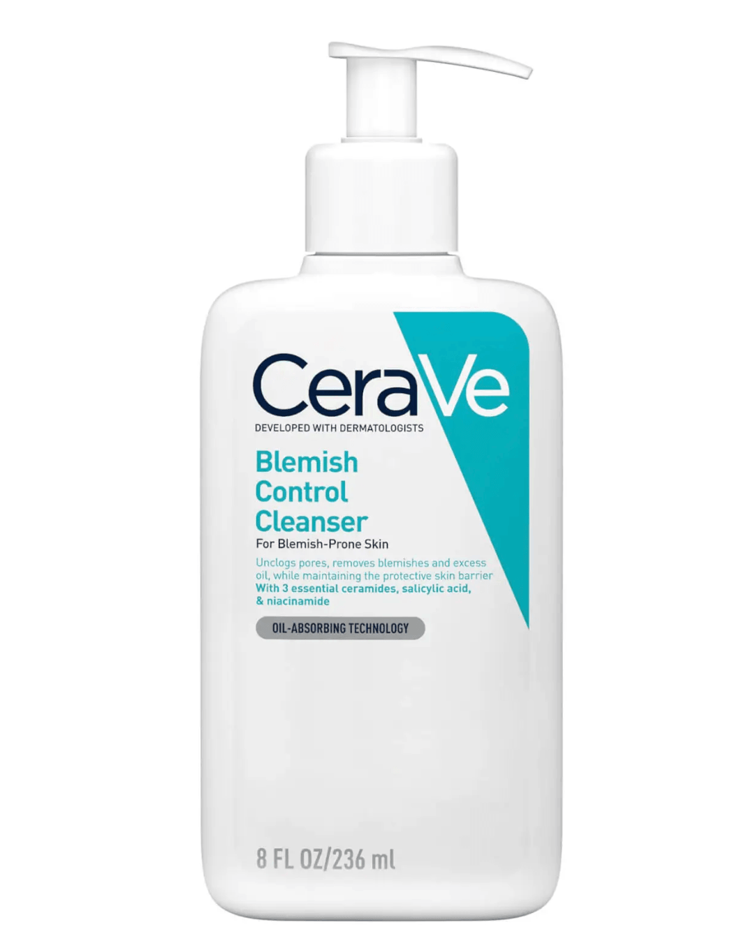 CeraVe Blemish Control Face Cleanser with 2% - Rightangled