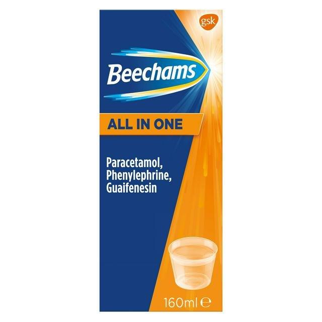 Beechams All in One Cold and Flu Syrup - Rightangled